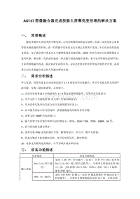 AGTST图像融合器完成投影大屏幕亮度倍增的解决方案