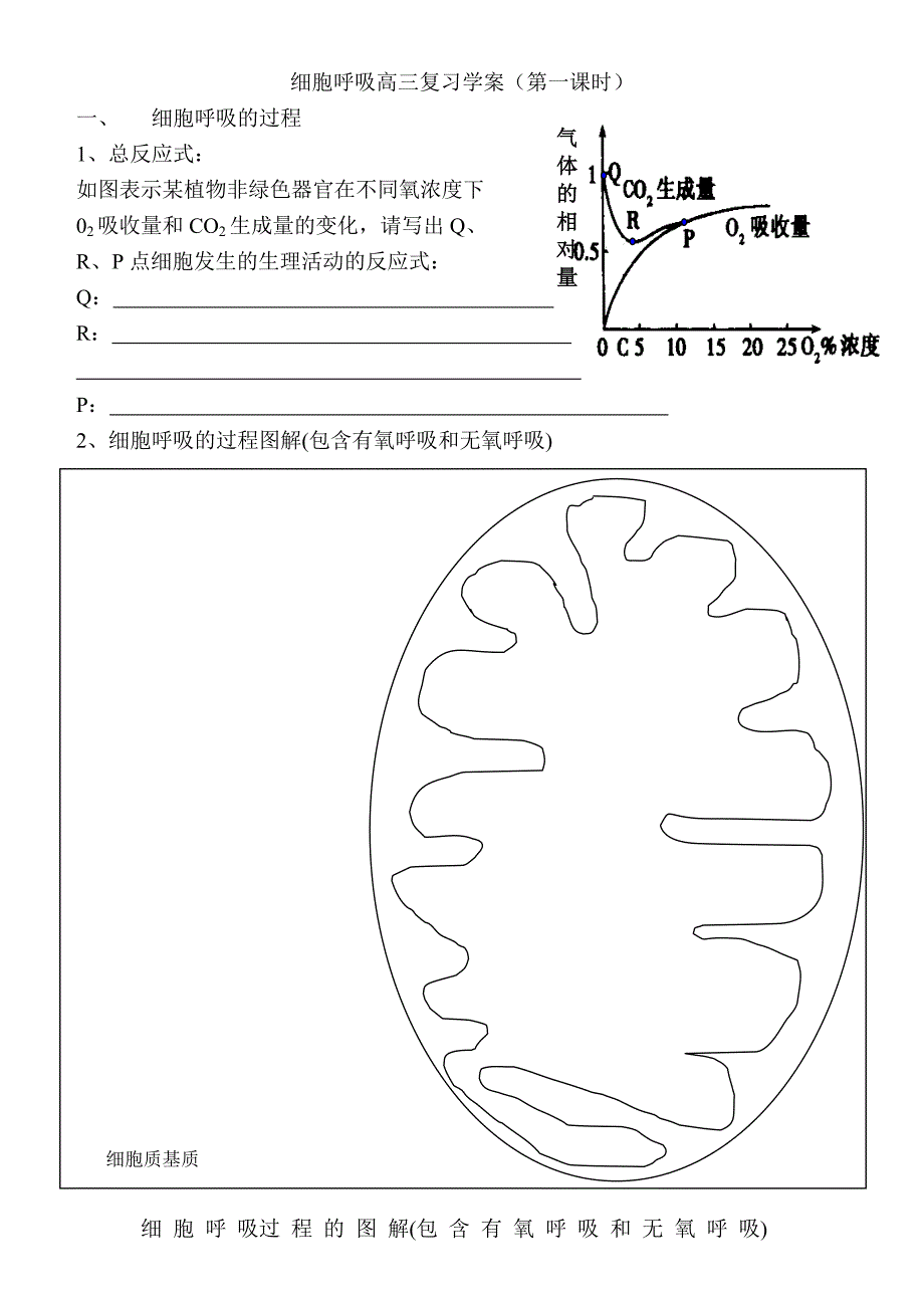 高三细胞呼吸学案_第1页