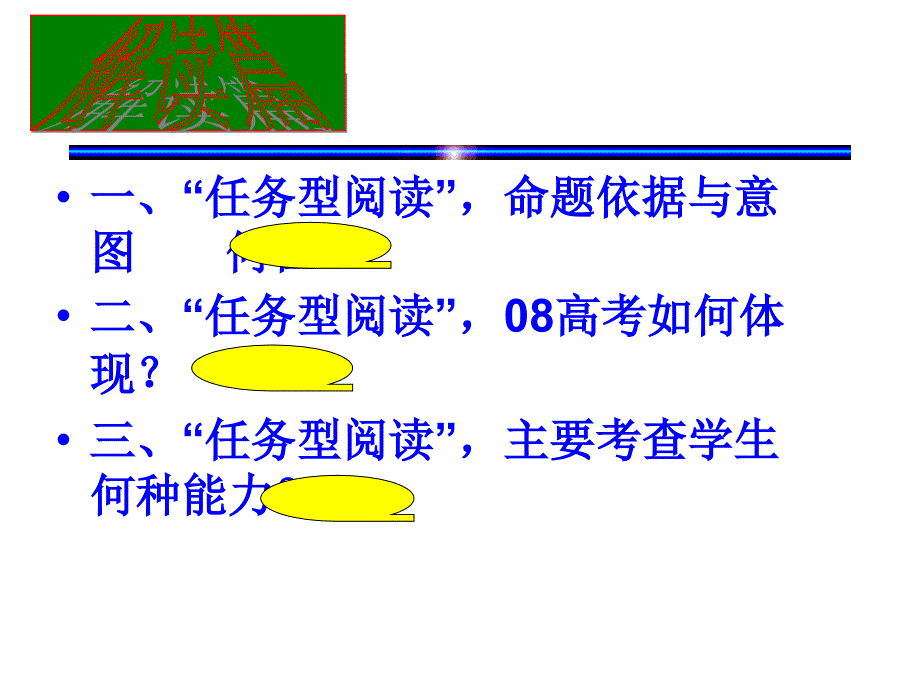 专题讲座2009任务型阅读题解读与突破途径_第3页