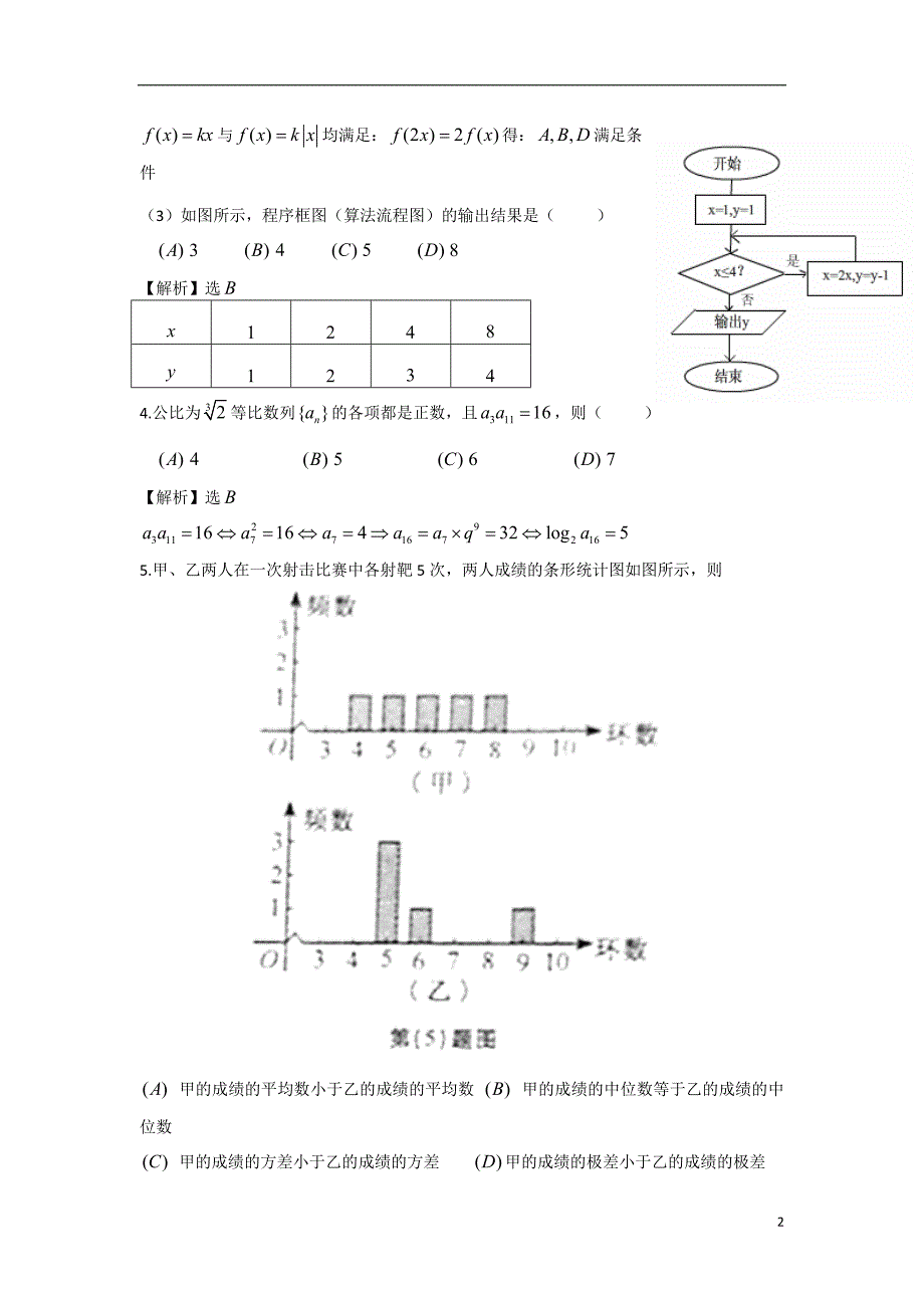 2012年高考真题——数学理（安徽卷）word有答案解析版_第2页