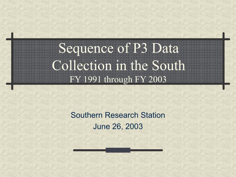 sequenceofp3datacollectioninthesouthfy1991through_第1页