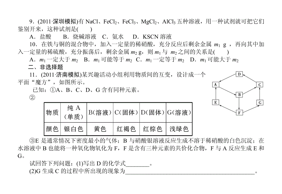 高考化学第一轮复习课时知能训练8-（精品专供）_第3页