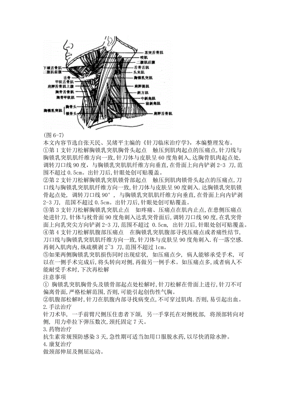 针刀治疗胸锁乳突肌肌腱炎_第2页