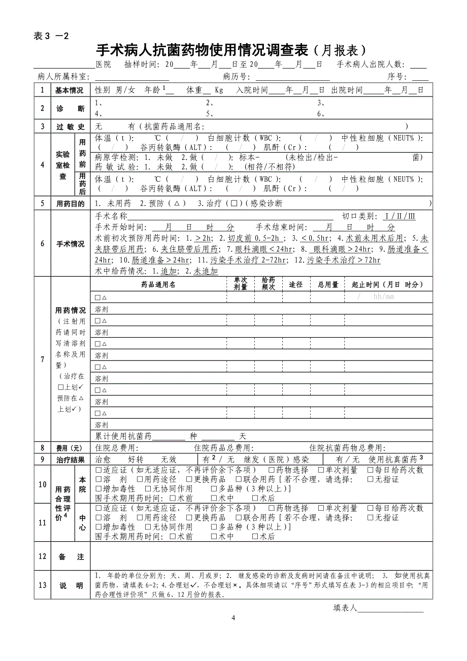 抗菌药物专项检查-(表格部分)_第4页