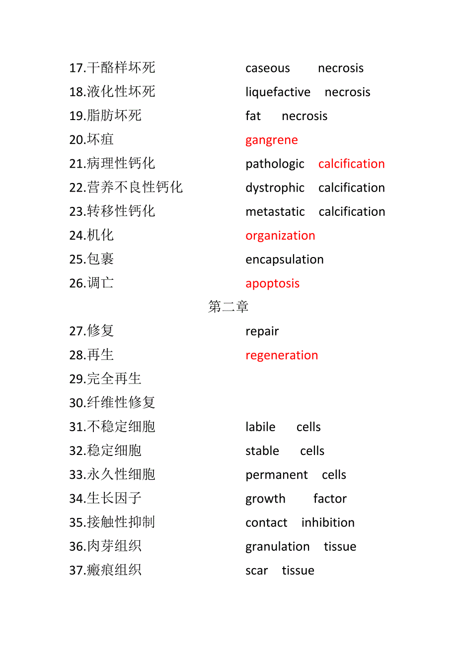 病理学名词解释及其英语要求_第2页