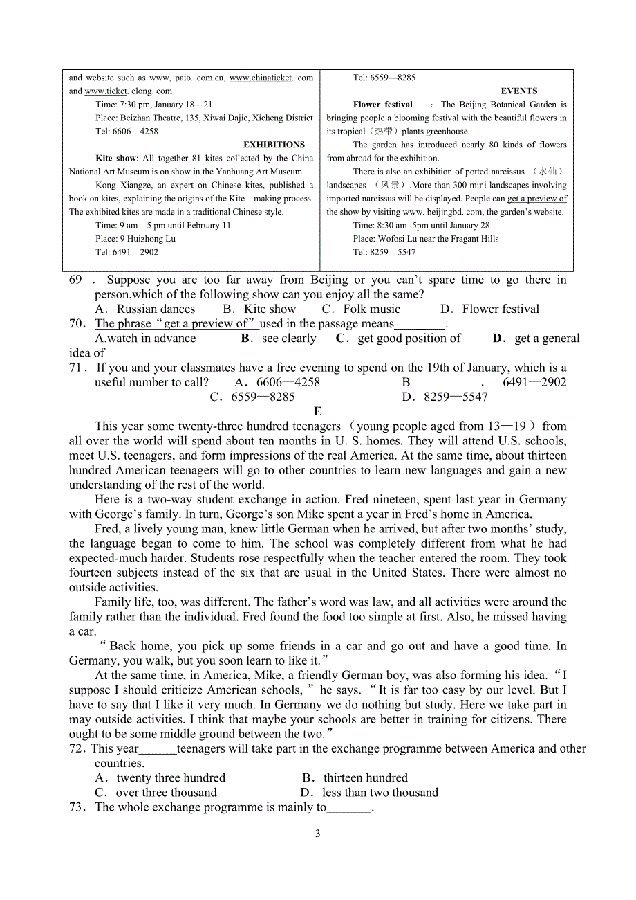 阅读理解训练题-30_第3页