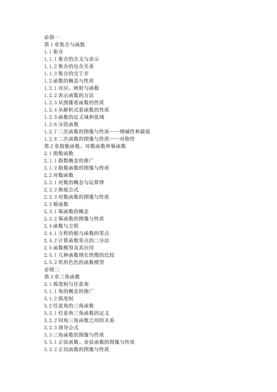 湘教版高中数学教材目录_第1页