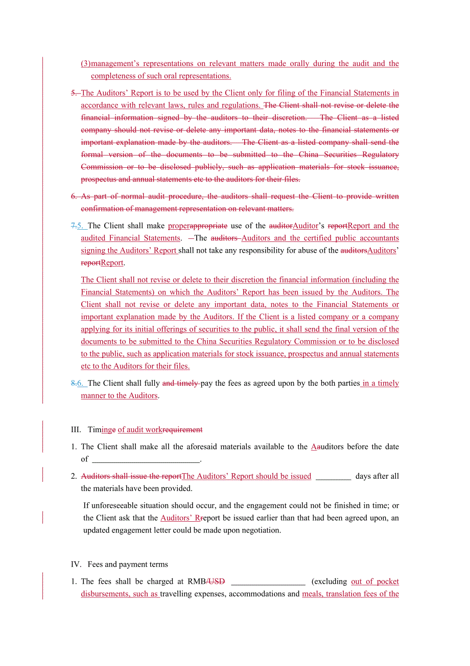 英文验资业务约定书Audit Engagement Letter_第3页