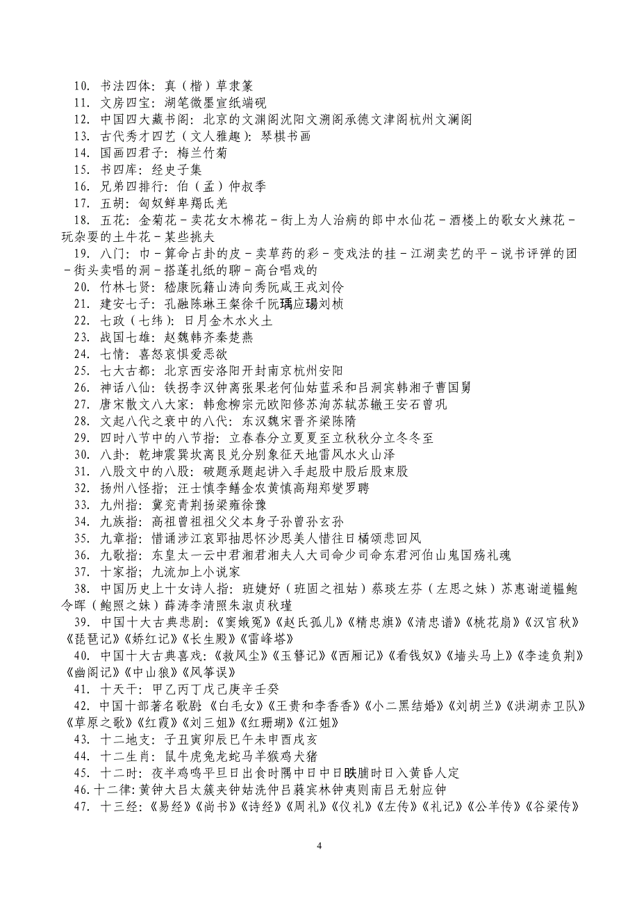 语文素养竞赛考试复习题_第4页