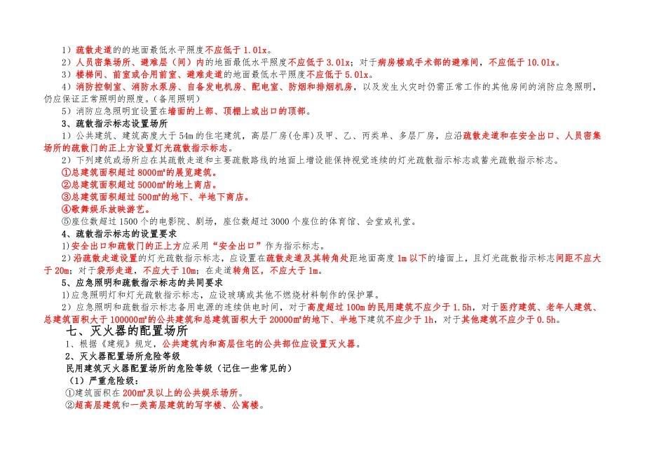 2018年注册消防工程师考试必考考点 消防系统相关知识点_第5页