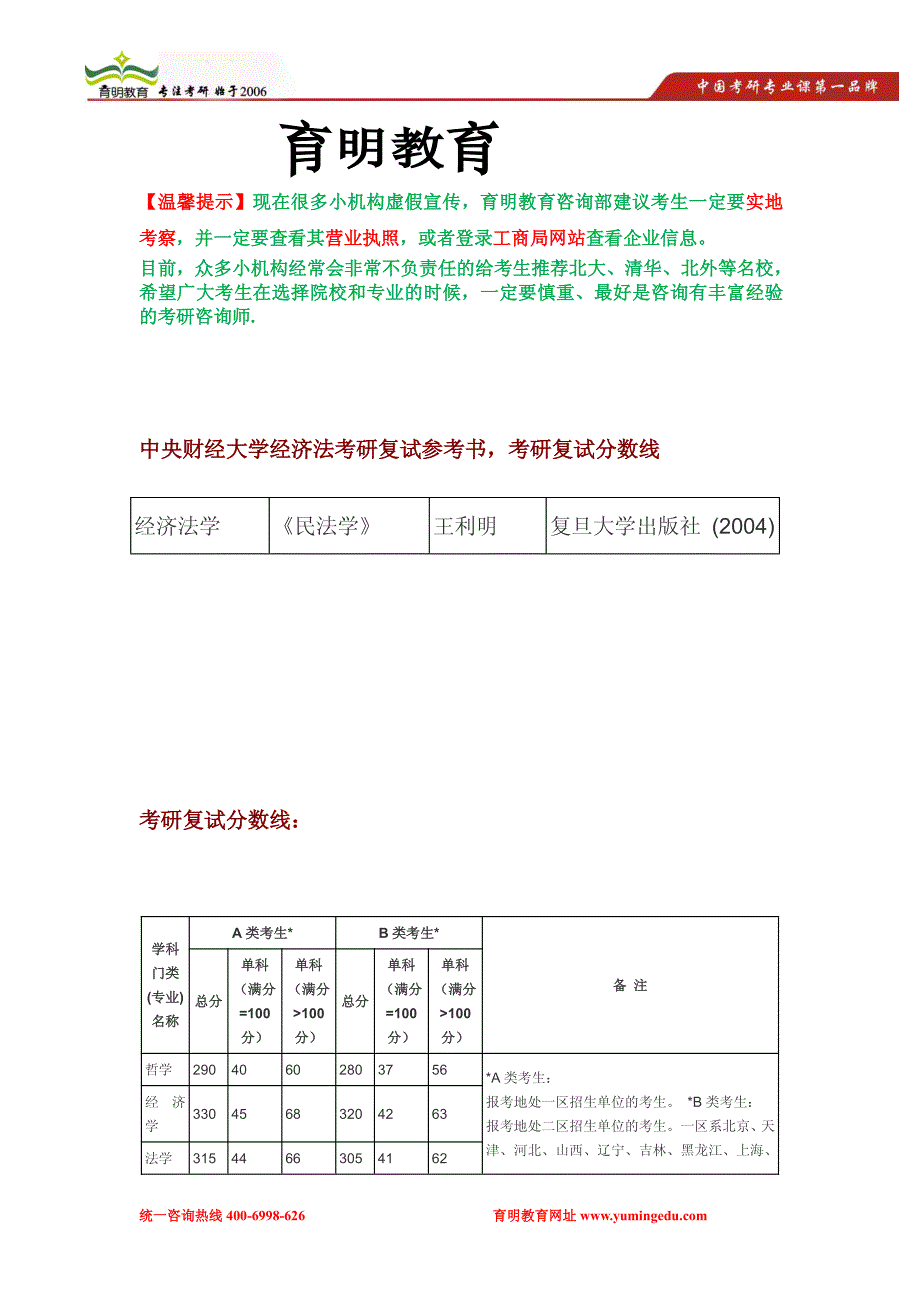 中央财经大学经济法考研复试参考书,考研复试分数线,考研复试经验_第1页