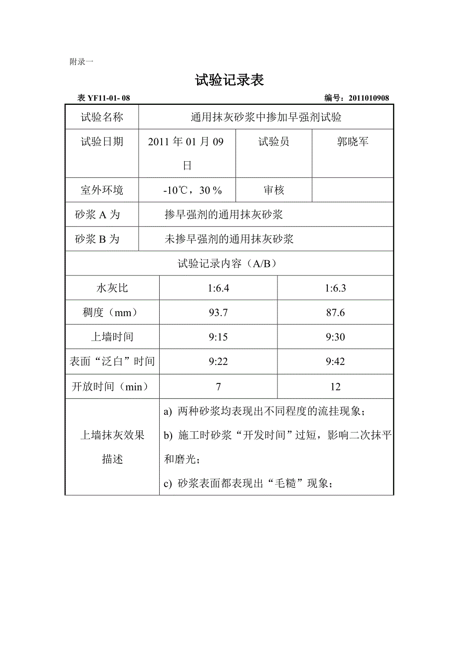 早强剂对砂浆性能影响试验方案_第4页