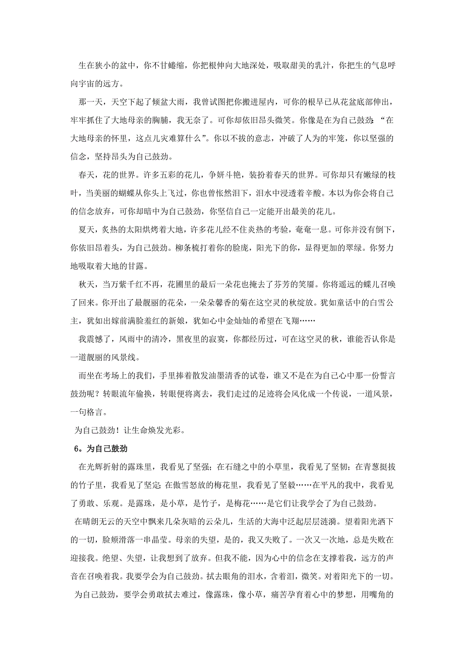 试题名称：2007年南平市中考满分作文（24篇）资料_第4页