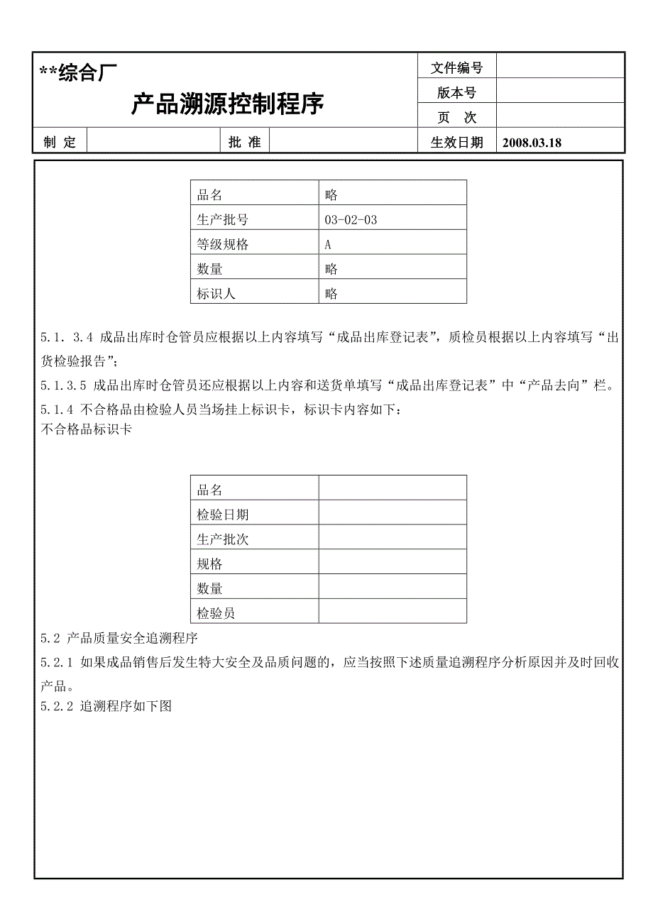 产品溯源控制程序_第3页