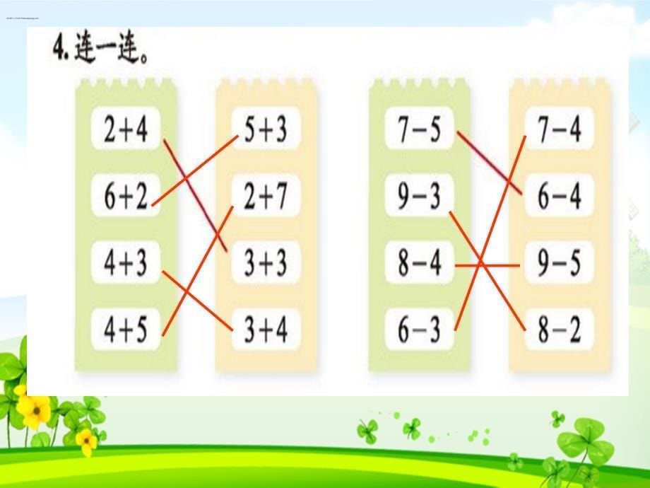 北师大版小学一年级数学上册加与减一《练习二PPT课件》_第5页