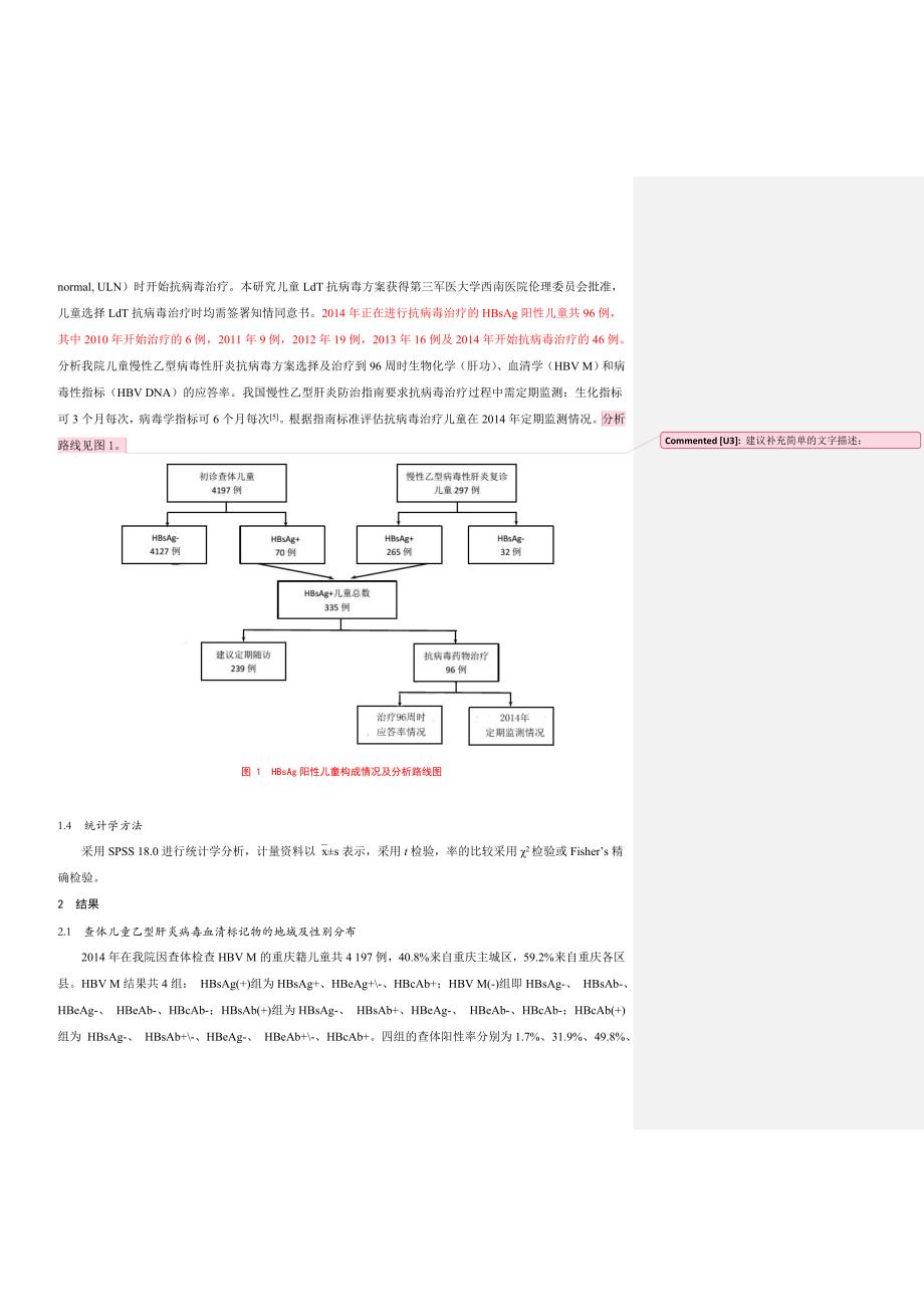 重庆市儿童乙型肝炎病毒感染及治疗现状分析.doc_第3页