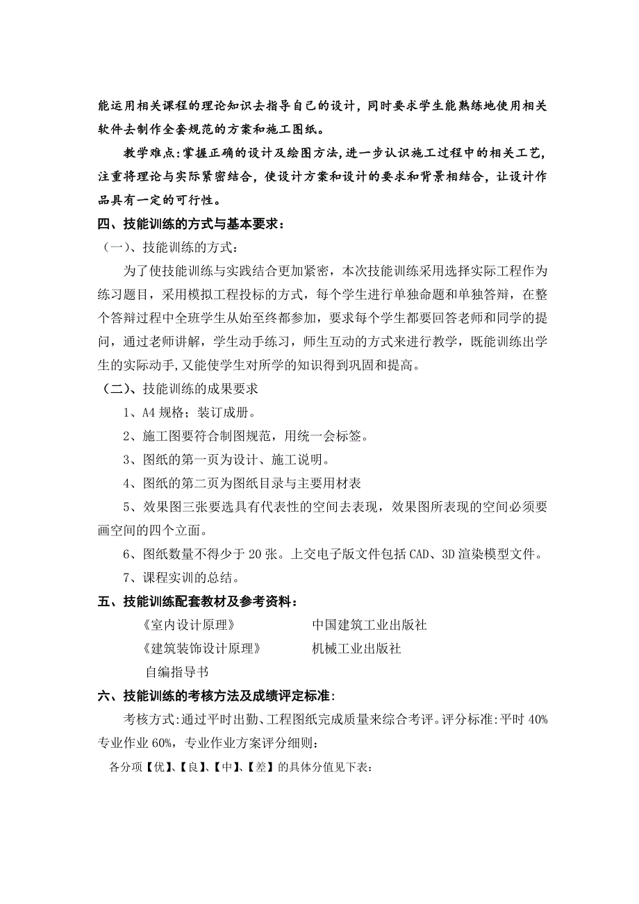 装饰技能训练大纲_第3页