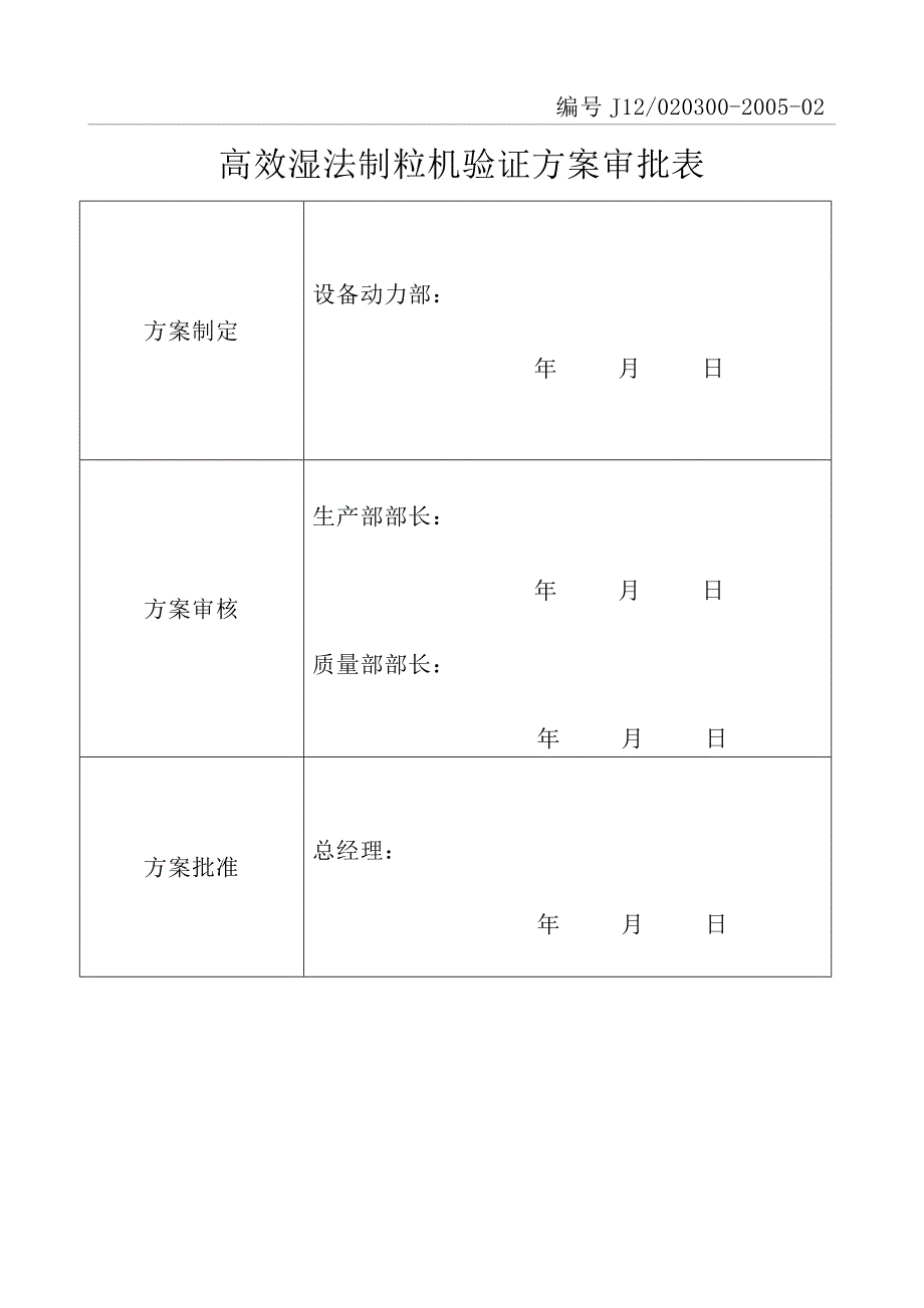 高效湿法制粒机验证方案_第2页