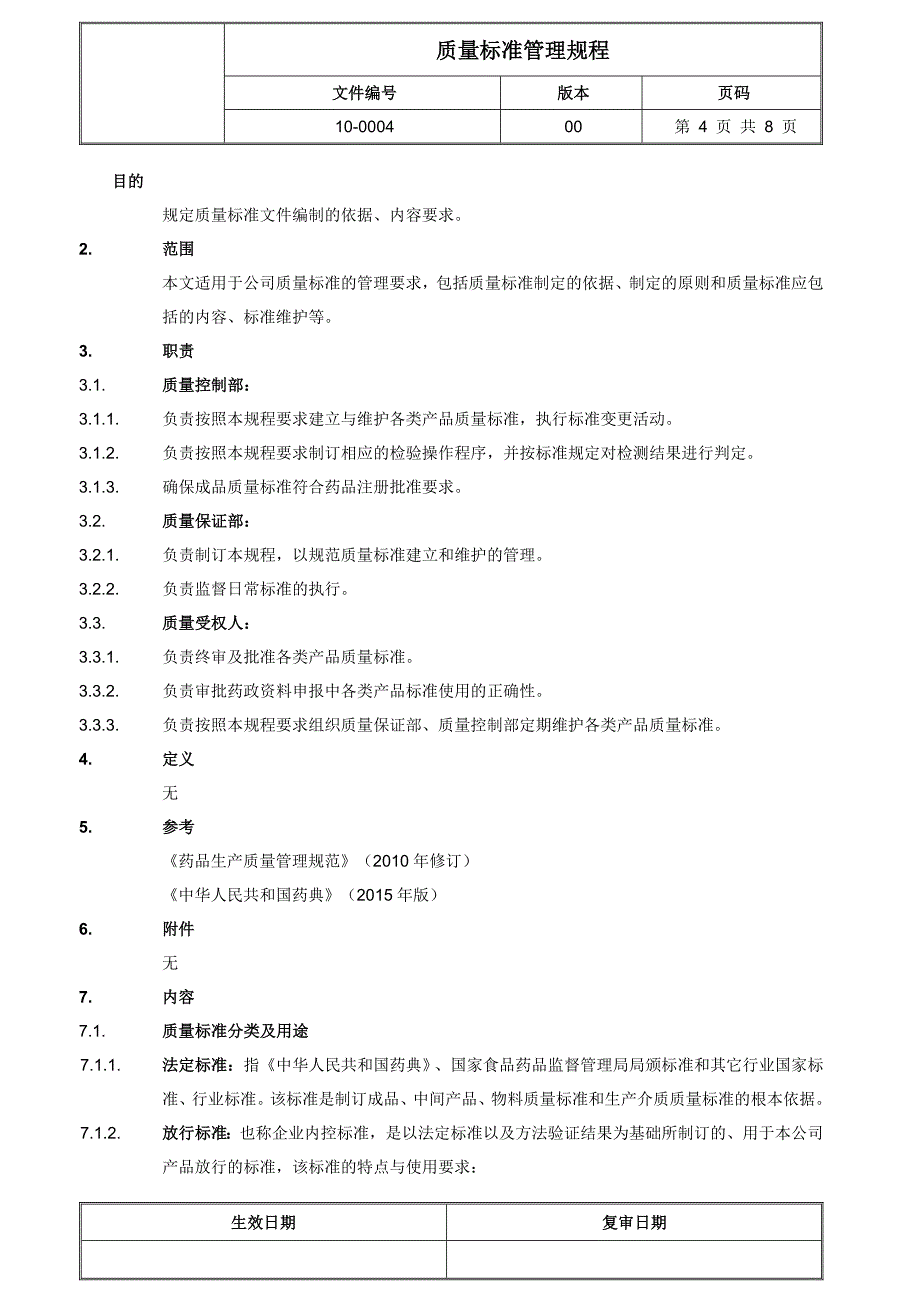 质量标准管理规程_第4页