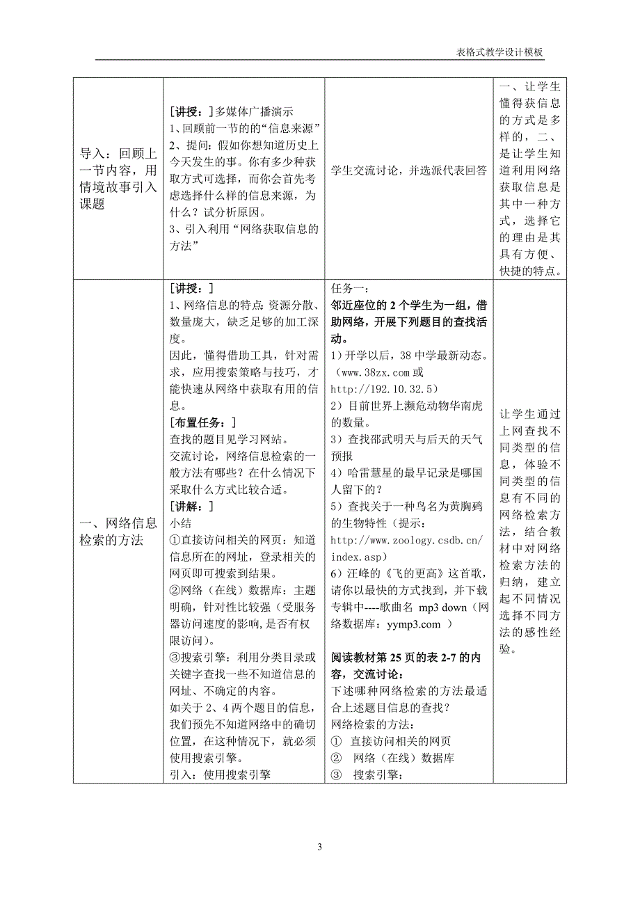 表格式教学设计模板_第3页