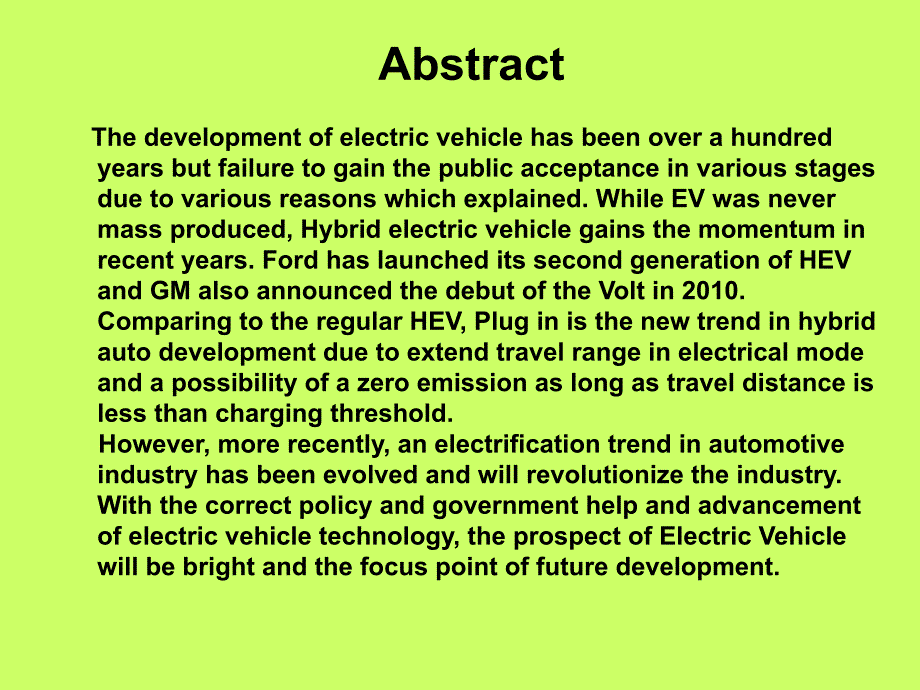 (位移传感器专业英语）Electric Vehicle_第2页