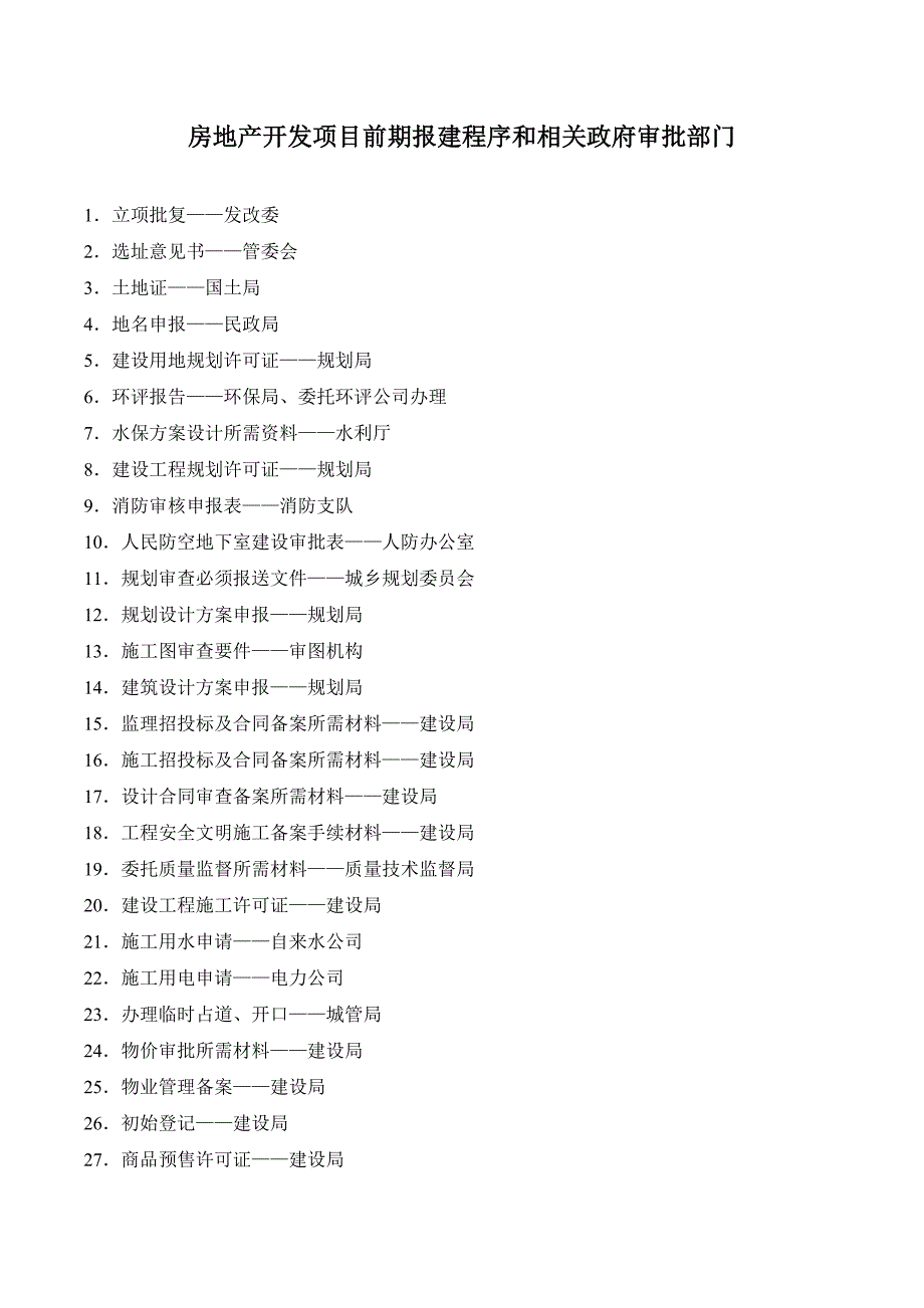 房地产项目审批流程和相关政府审批部门_第4页