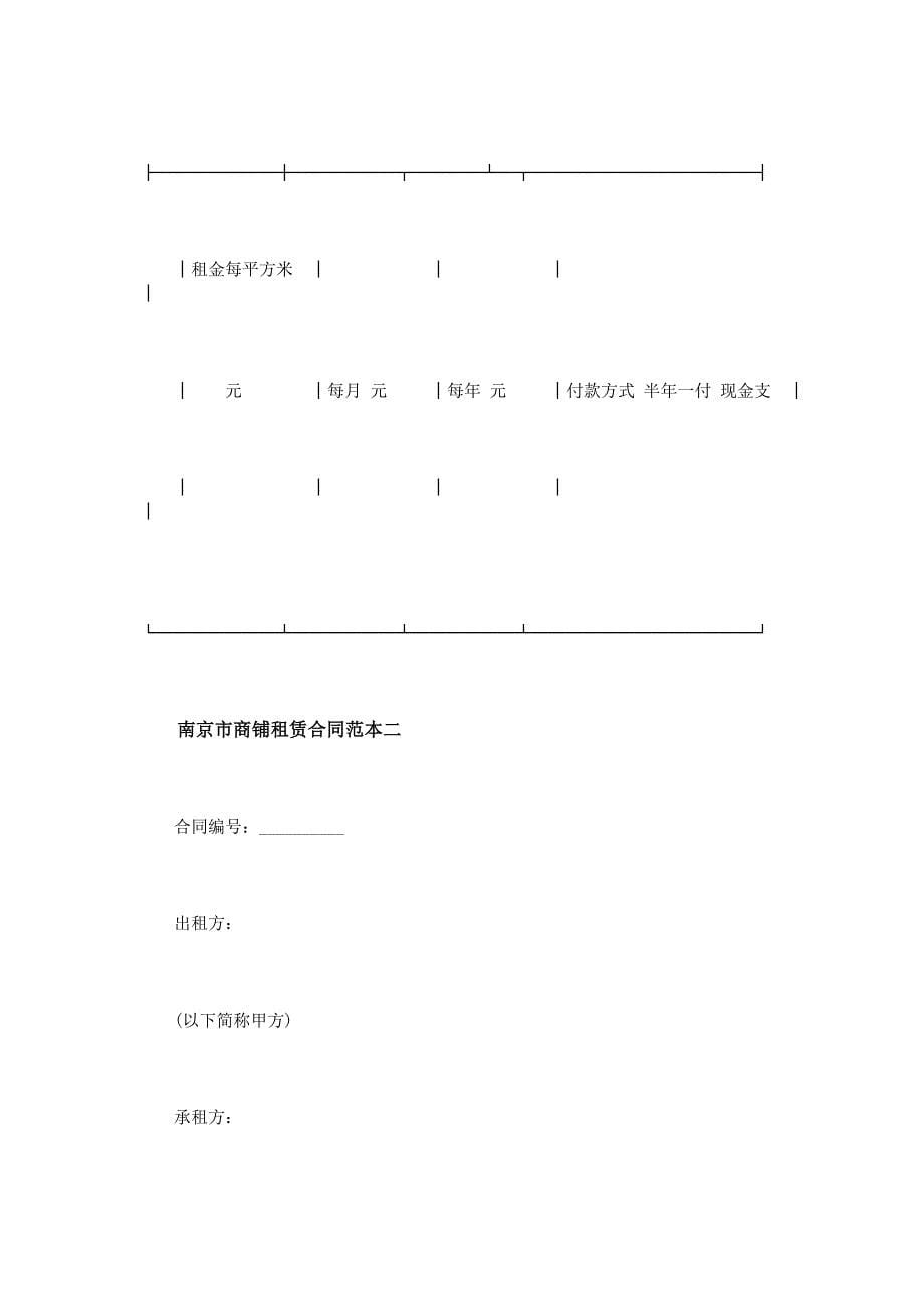 商铺租赁合同范本3篇_第5页