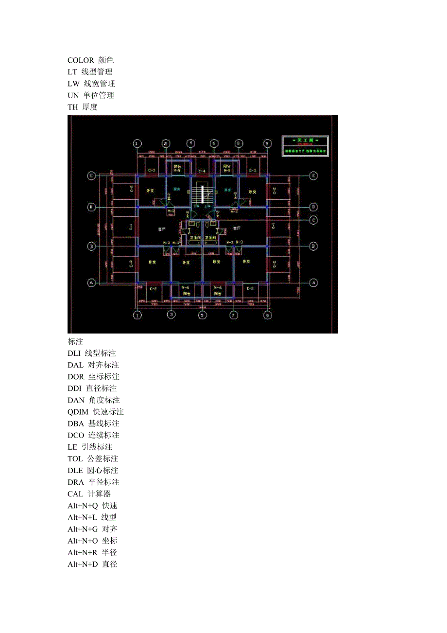 CAD与燕秀快捷命令集合_第4页