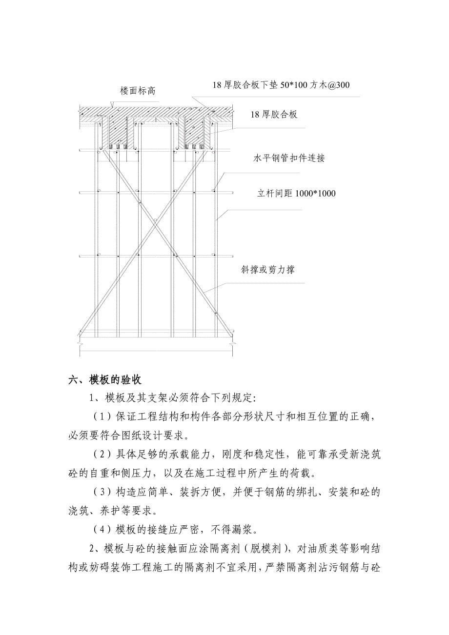 建筑工程模板施工方案 -修改版 hanhan_第5页