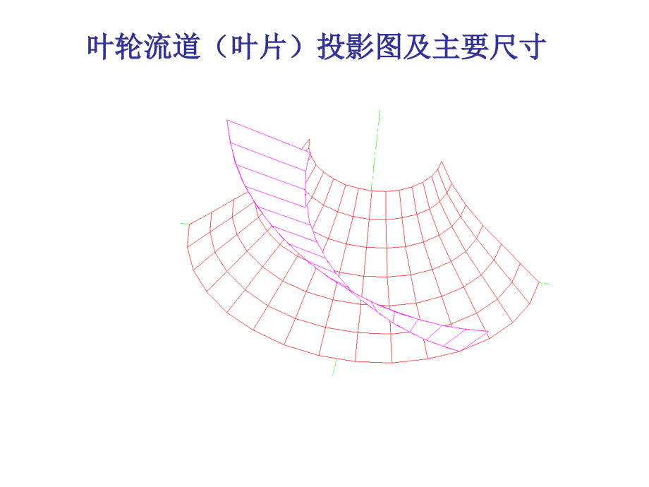 叶轮流道(叶片)投影图_第1页