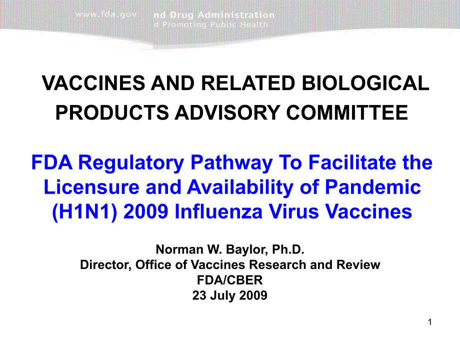 Vaccines and Related biological Products Advisory_第1页