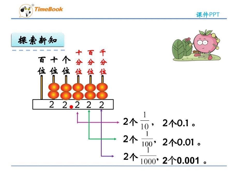 2016年北师大版数学四年级下册1.3小数的意义（三）课件_第5页