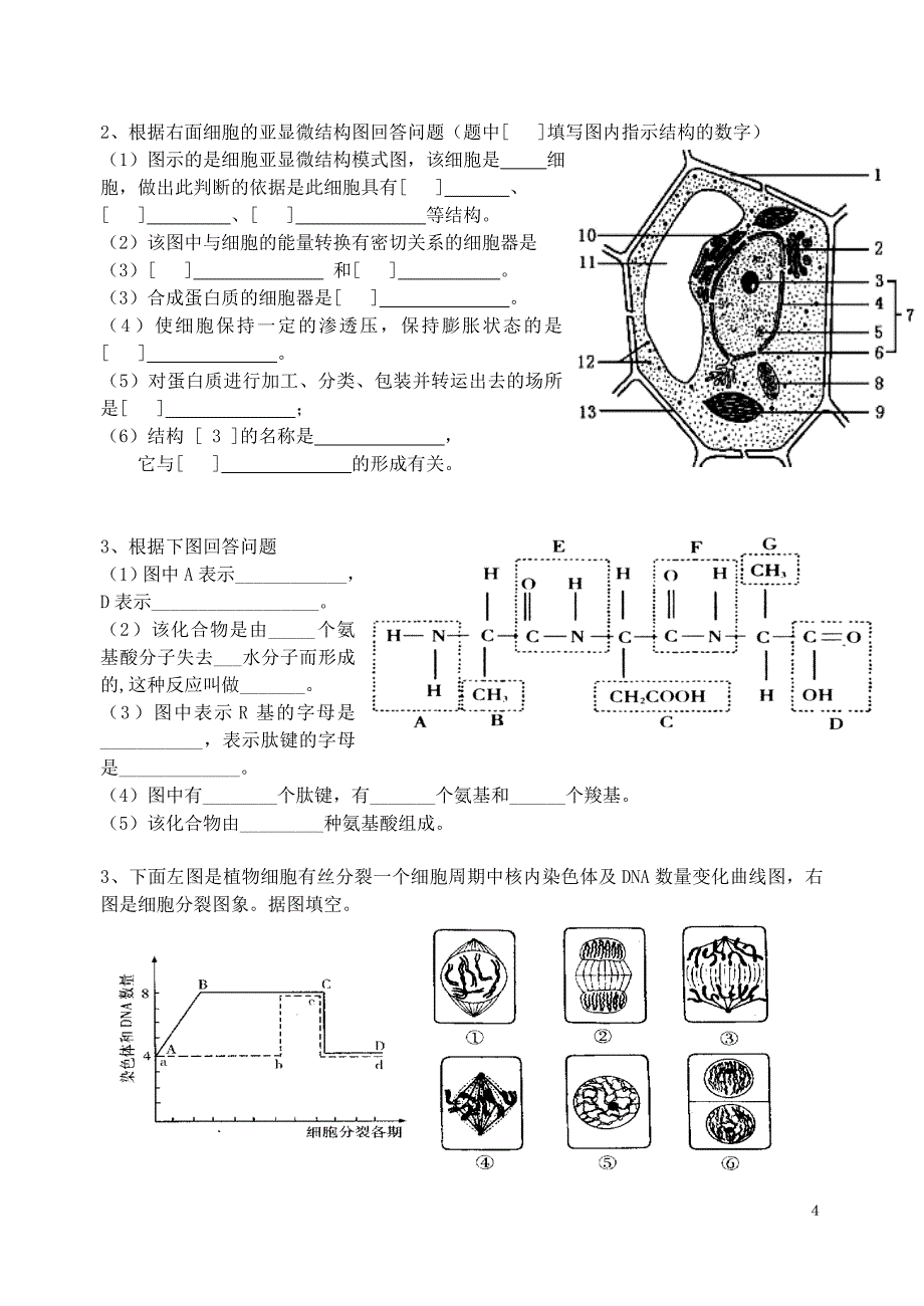 高一必修一期末模考模拟试题_第4页