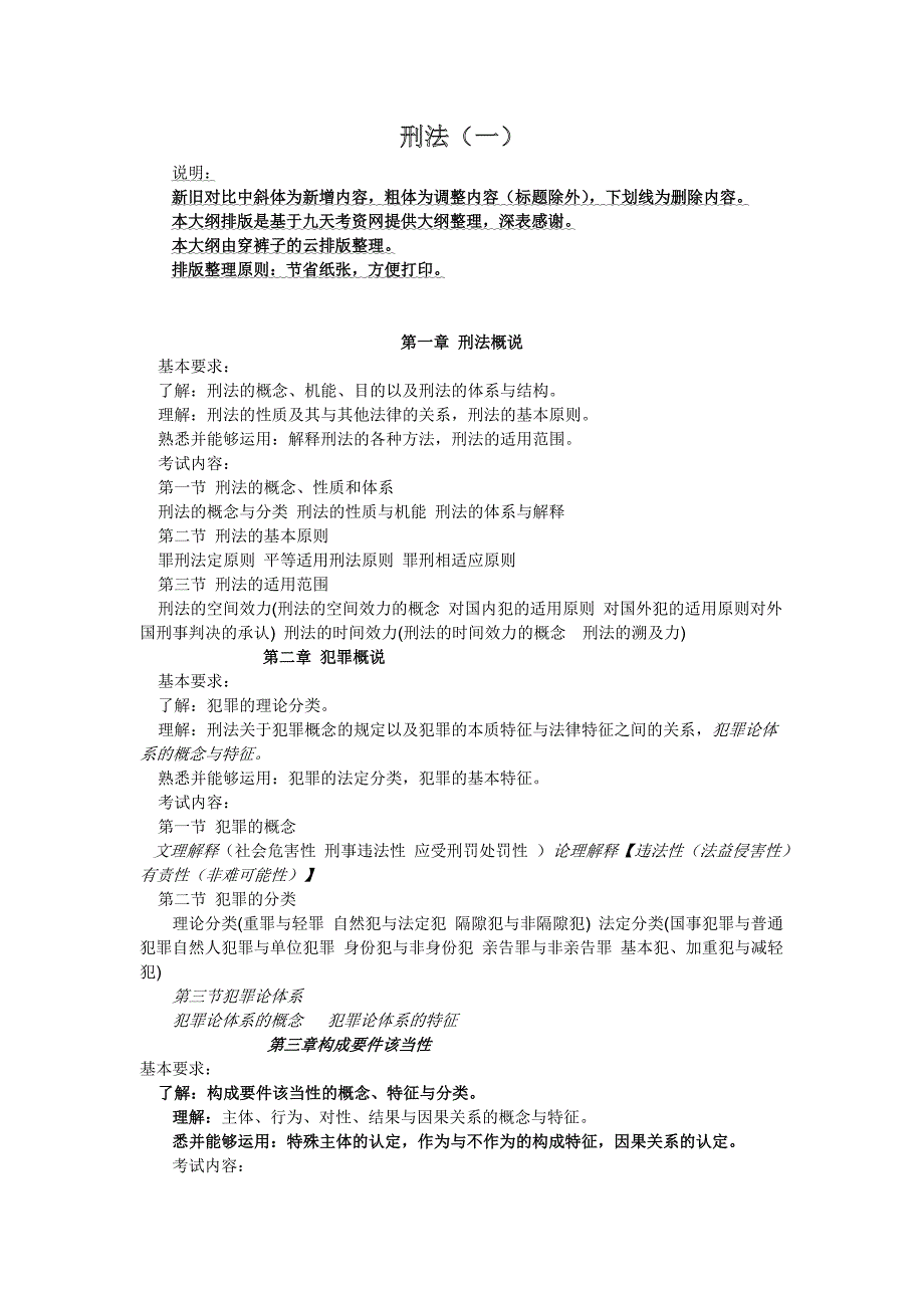 真正的打印版分科对比大纲12刑法_第1页