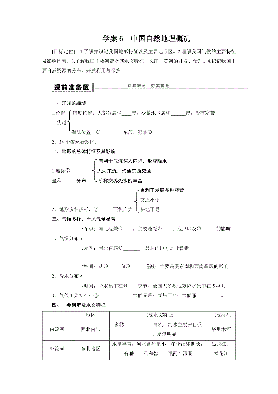 2013届高考地理第一轮区域地理复习教案6教学设计教学反思_第1页