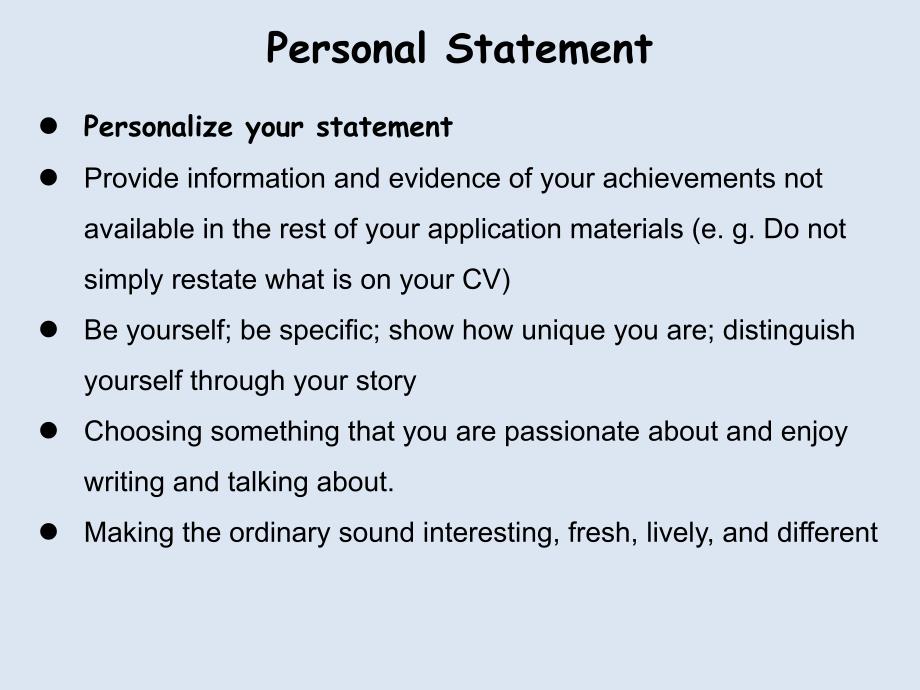 How to write personal statementsfor graduate school 科技论文写作课件_第3页