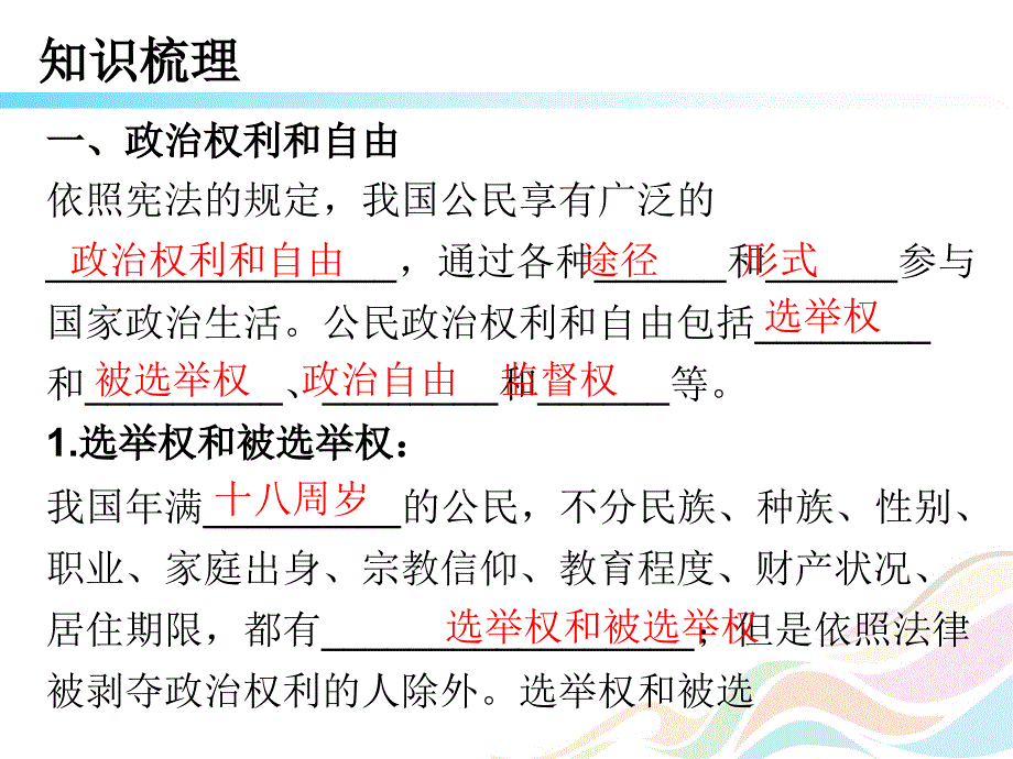 （新部编人教版八年级下册道德与法治) 公民基本权利 (共28张PPT)_第3页