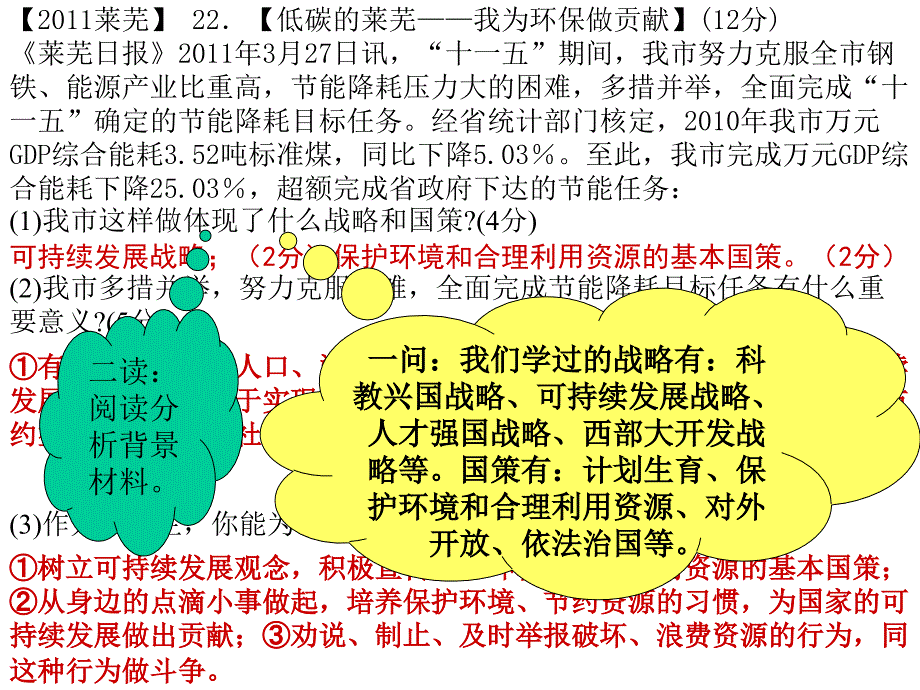 山东省2011年思想品德初中学业水平考试分类(九年级部分)_第4页