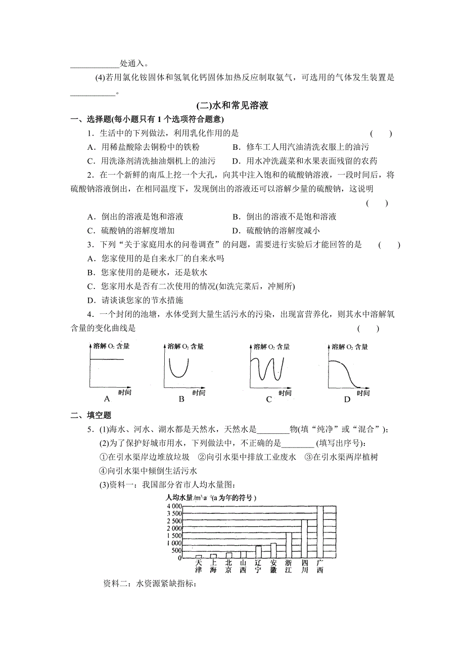 2011年中考专题复习三 身边的化学物质_第3页