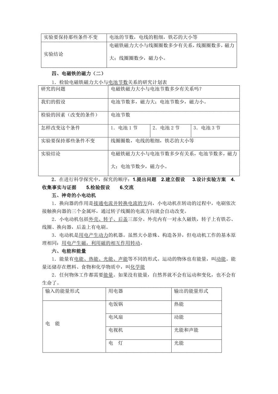 教科版上册复习资料_第5页