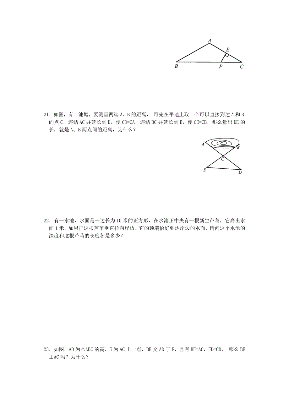 2010中考热点专题训练全等三角形教学资料_第3页