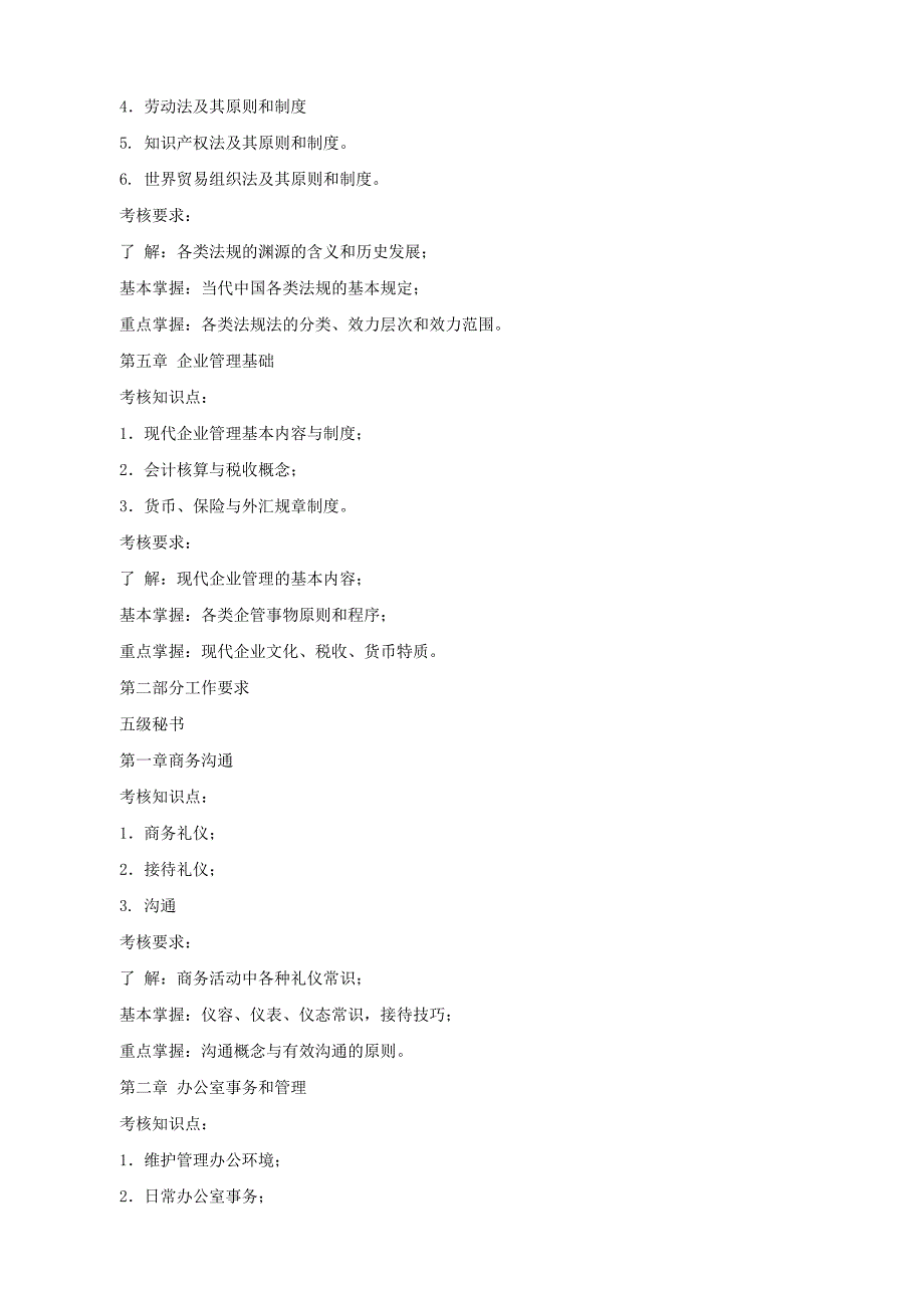 汉语言文学专业《秘书资格证书专题(一)、(二)》_第4页