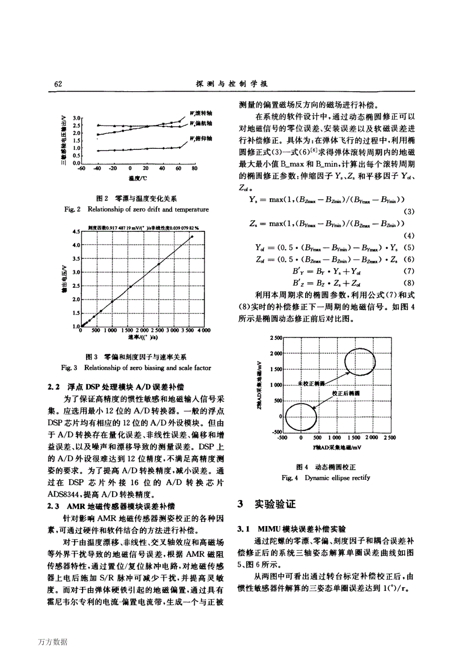 地磁_陀螺复合测姿的模块化分析误差补偿方法_第3页