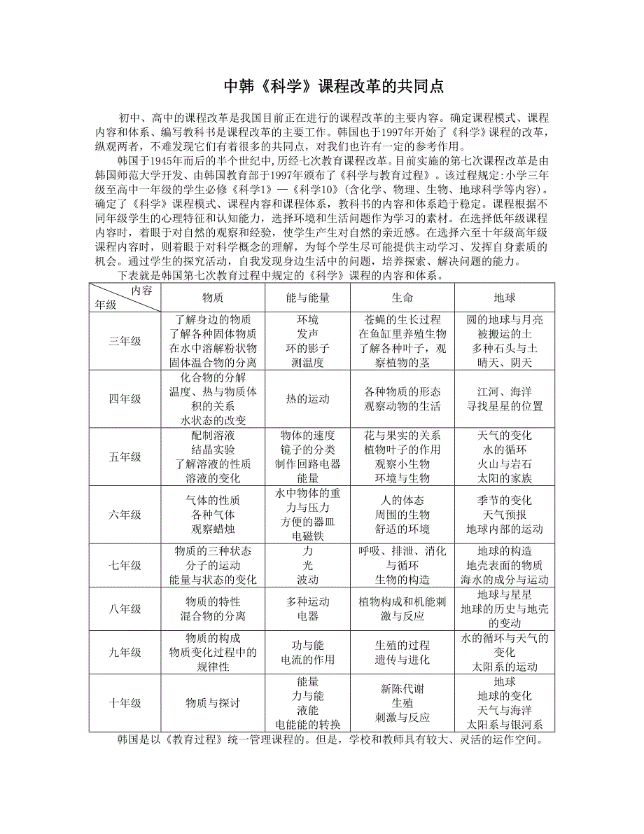 中韩《科学》课程改革的共同点_第1页