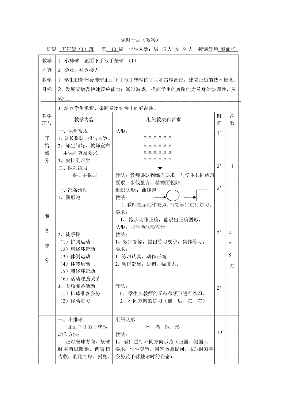 正面下手双手垫球教学设计_第2页