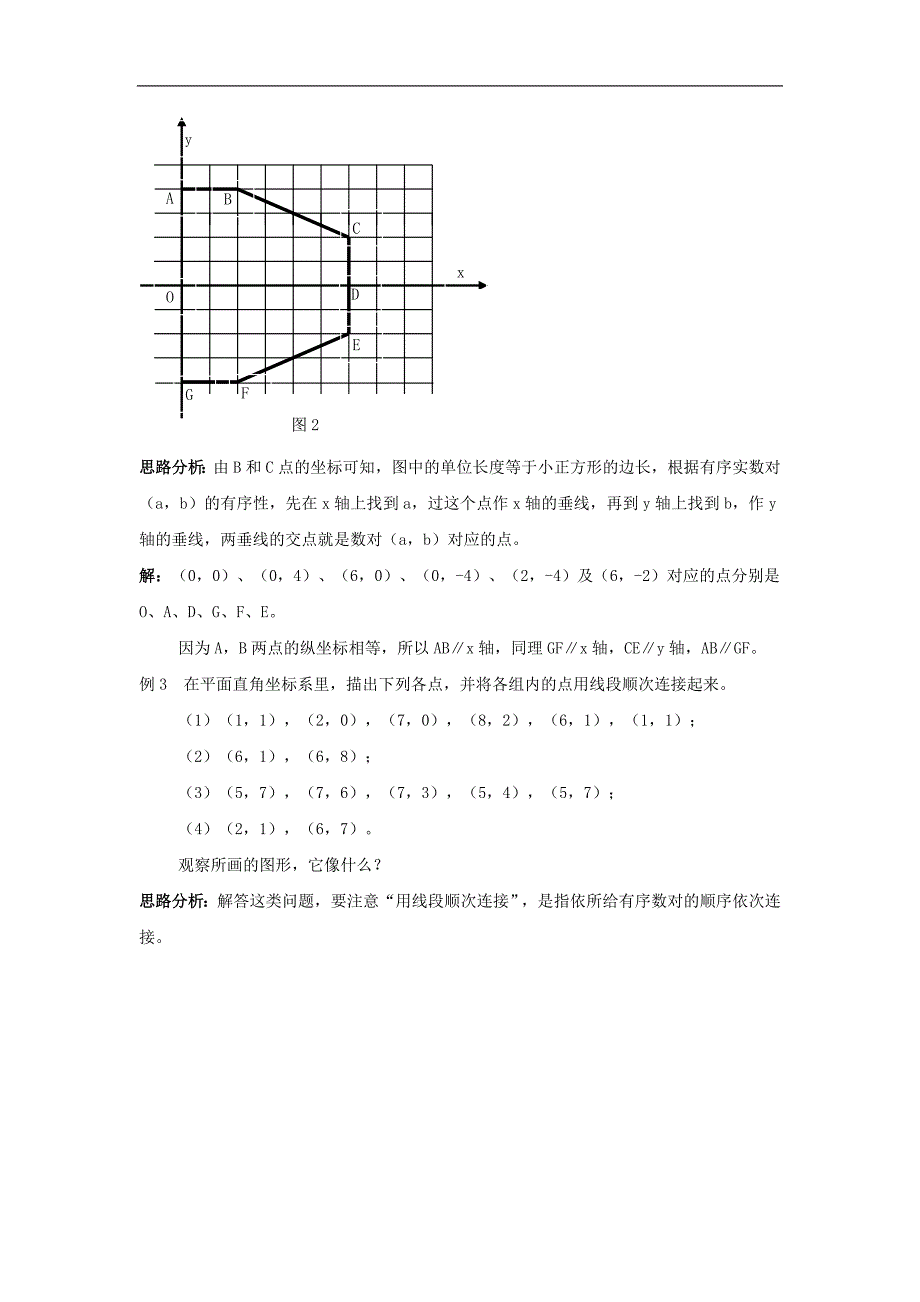 2017年八年级七年级数学下册14.3直角坐标系中的图形直角坐标系中的图形常见题型析解素材（新版）青岛版_第2页