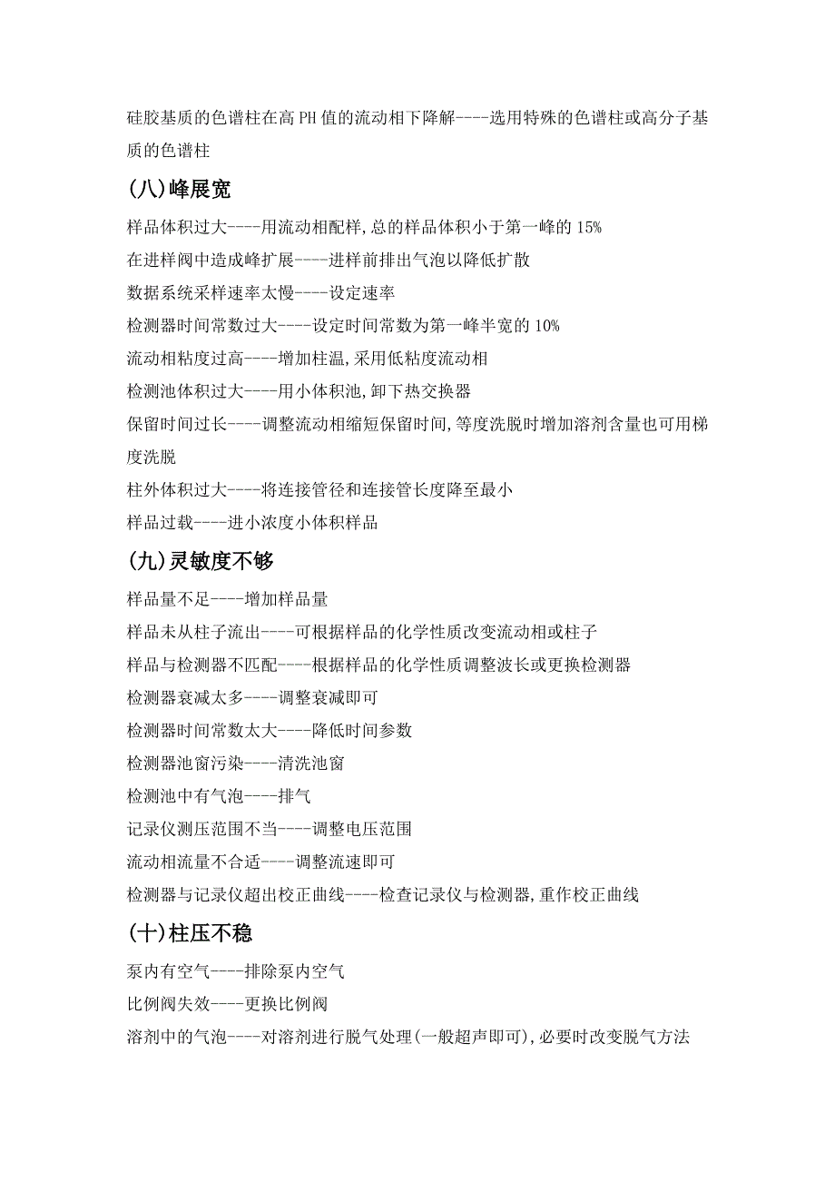 高效液相色谱常见的故障的断定及解决_第3页