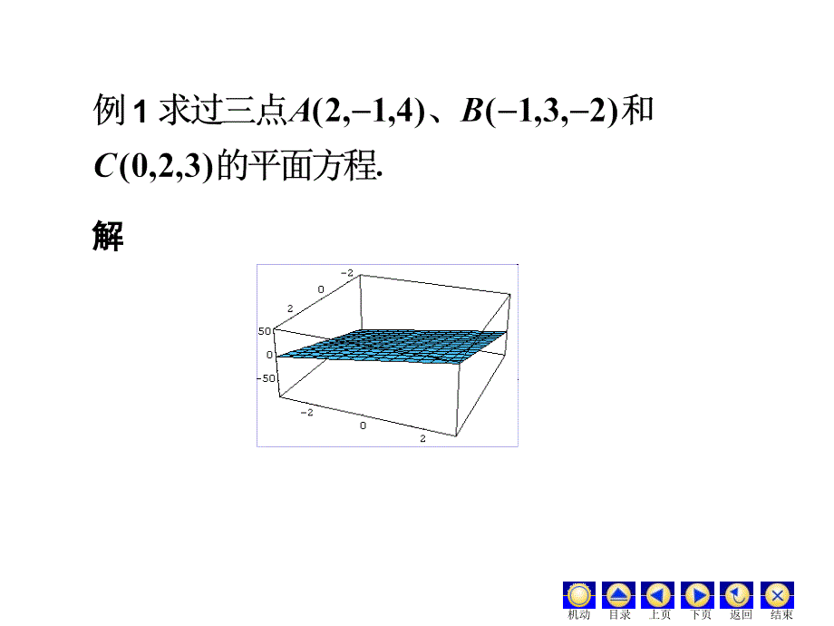 平面的点法式方程与一般方程_第3页