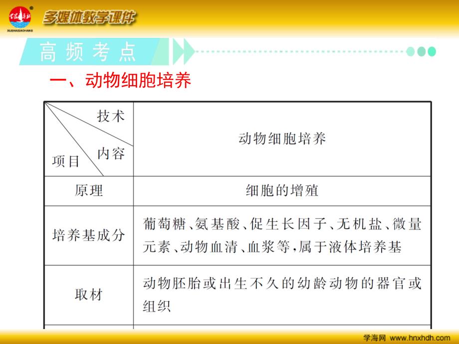 2013届新课标高中总复习(第1轮)生物(湖南专版)选修3  第4讲 动物细胞工程_第4页