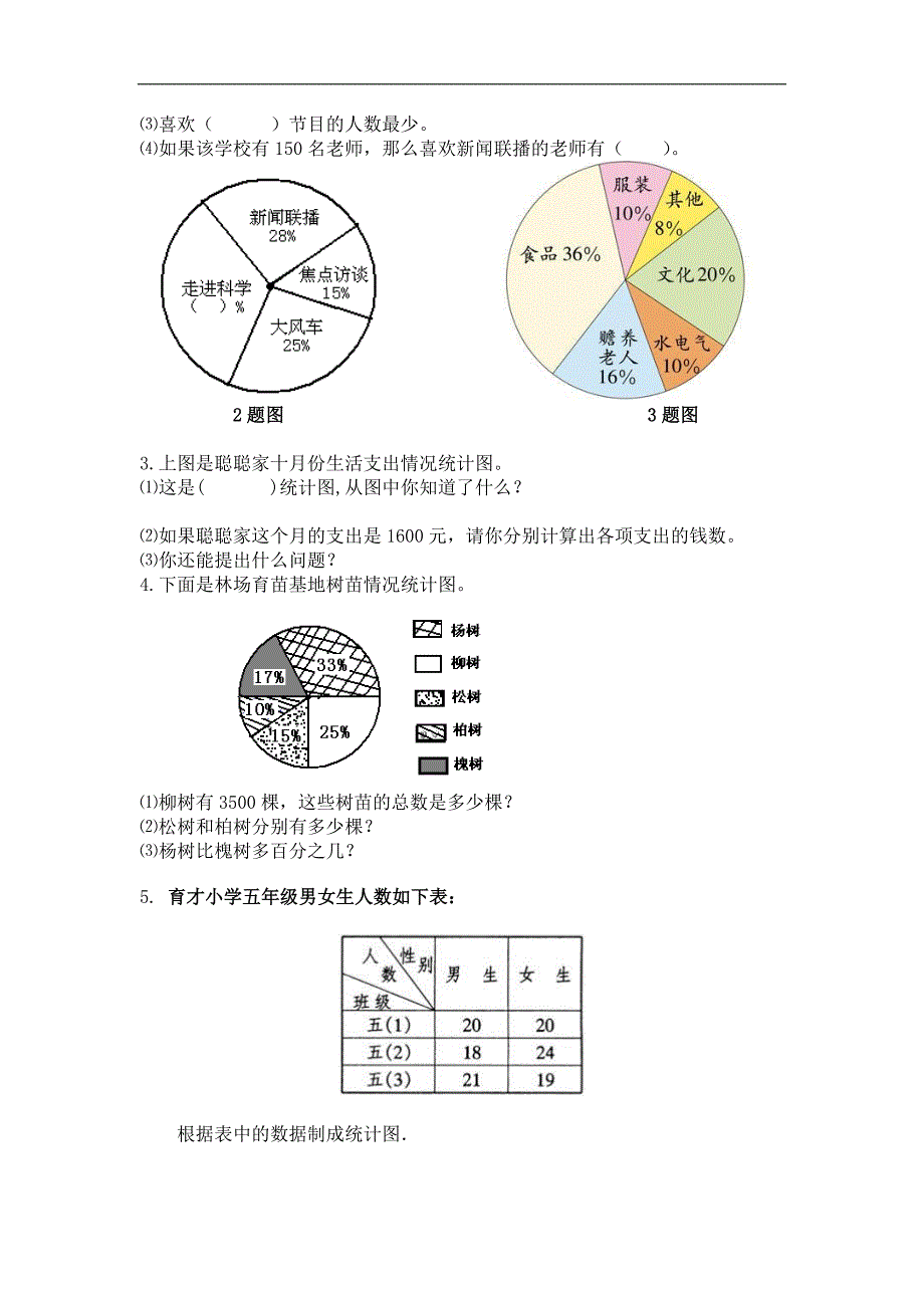 青岛版六年级数学下册第五单元测试题2_第3页